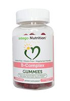 Vitamin B-Complex Chewable Gummies (60 Count) - Adult Multivitamin - Promotes Energy Levels, Heart Health | Intego Nutrition
