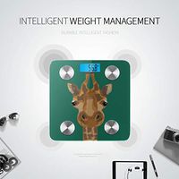 Cartoon Cute Giraffe Weight Scale Smart Weigh Scale Digital Scales Body Tracks 8 Key Compositions Analyzer Sync with Fitness Apps 400 Lbs