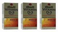 Nature's Answer Vitamin D-3 Drops 4000 LU, 0.5-Ounce, 3 count