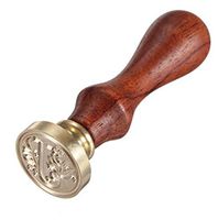 LAAT Classic 26 A-Z Alphabet Letter Stamp Retro Seal Wax Stamp Assorted Color Wood Sealing Wax for Wedding Decoration (J)