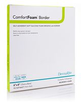 Dermarite Industries Comfortfoam Border Self-Adherent Soft Silicone Foam Dressing with Border, 6 Ounce