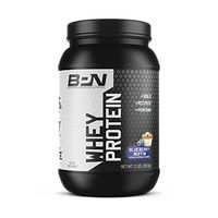 Bare Performance Nutrition, Whey Protein Powder, Meal Replacement, 25G of Protein, Excellent Taste & Low Carbohydrates, 88% Whey Protein & 12% Casein Protein (Blueberry Muffin)
