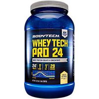 BodyTech Whey Tech Pro 24 Protein Powder Protein Enzyme Blend with BCAA's to Fuel Muscle Growth Recovery, Ideal for PostWorkout Muscle Building Vanilla Ice Cream (2 Pound)