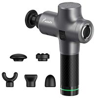 addsfit Deep Tissue Massage Gun with 5 Customized Attachments, 39DB Quiet, 9 Speed Professional Muscle Percussive Massager for Pain Relief, Fitness Recovery, Trigger Point Therapy, Enhance Performance