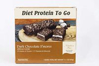 Dark Chocolate S'Mores Bar 15 Grams of Protein by DPTG