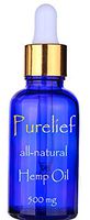 Purelief Hemp Oil 500 mg Pure and Organic for Pain and Anxiety in 50 ml Bottle