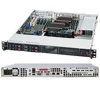 SUPERMICRO 360-Watt 1U Rackmount Server Chassis, Black CSE-111LT-360CB