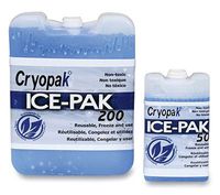 7" x 3-7/8" x 1-3/4" Hard Ice Pack - 16 oz. (24 Cold Packs) - AB-710-2-116