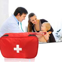 First aid kit Outdoor Medicine kit Medical kit 299 pc First Aid Kit Emergency Bag for Car Kitchen Camping Travel Office Sports and Home (Red)