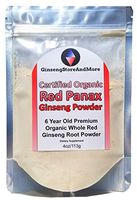 Organic Ginseng Powder, LAB Tested Red Panax Ginseng Korean Red Ginseng, 6 Years Old Changbai Mountain, Increase Energy, Mental, Physical, and Sexual Health for Men and Women! (4oz)