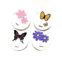 Well Design White Cartoon Pattern Contact Lenses Holder, Random Color