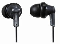 Panasonic RP-HJE118E-K in-Ear Canal Earphone for iPod/MP3 Player (Black)