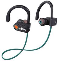 Vibes Air Wireless Headphones - Bluetooth 4.1 Lightweight Stereo Noise-cancelling Earbuds, Concert Bass, IPX4 Sweatproof Sports Headset with Mic (Blue)