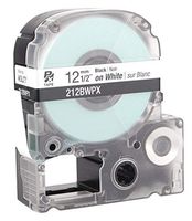 Cartridge Label, 1/2 in. W, Blk on White