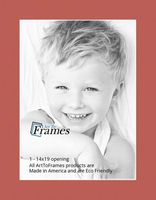 14x19 Carnelian / Red Orange Custom Mat for Picture Frame with 10x15 opening size (Mat Only, Frame NOT Included)