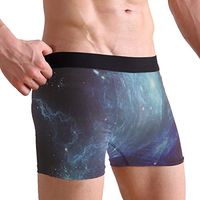 Celestial Galaxy Outer Space Universe Men's Sexy Boxer Briefs Stretch Bulge Pouch Underpants Underwear