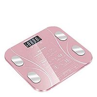 Body Fat Scale, Smart BMI Digital Bathroom Wireless Weight Scale, Body Composition Analyzer, Health Monitor High Precision Measuring Weighing Floor Scale (Pink)