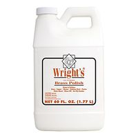 Wright's Brass Polish and Cleaner - 60 Ounce - Gently Clean and Remove Tarnish Without Scratching