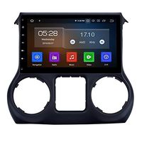 Android 9.0 10.1 Inch Touchscreen Radio for Jeep Wrangler 2011-2016 with Bluetooth USB WiFi Support SWC 1080P （4-Core, 2G+16G