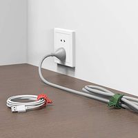 Weetik Dinosaur Cord Organizer Cable Management Adjustable for Home, Office, Travel(4 Pack, 2 colors)