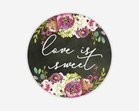 Love is Sweet Stickers, Wedding and Bridal Shower Event Favor Labels (#379-030-T004)