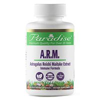 Paradise Herbs Astragalus Reishi and Maitake Plus Vegetarian Capsules, 60 Count