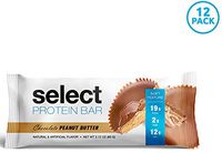 PEScience Select Low Carb Protein Bar, Chocolate Peanut Butter, Gluten Free and Low Sugar, Case of 12 Bars