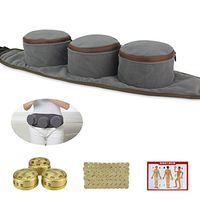 Beyoung Smokeless Moxa Purifier with Copper Tank, 60PCS Moxa Sticks and Adjustable Velcro Pocket, Moxibution Treatment for Arthritis Pain Relive, Neck Knee Joint Pain Relieve (3)