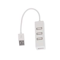 OUSHE 4 in 1 USB Hub Splitter Multiple Port USB Hub Adapter for Laptop USB Flash Drives Windows PC Mac and Other USB Devices,White