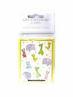 Caspari Enclosure with Envelope, Animal Kwackers