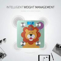 LYAOE Bluetooth Body Fat Scale Happy Party Lion Smart Wireless Scale with LCD Display Measuring Body Weight Bmi and Health Digital Scale