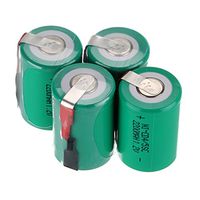 WINDMAX 4PCS 1.2V 2200mah Green 4/5 SubC Ni-CD Rechargable Batteries