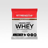 Catalyst by Strength All Natural 100 Percent Grass Fed Whey Protein - NSF Certified for Sports - 100 Percent Naturally Sweetened, Belgian Chocolate (30.6 Grams)