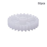 Othmro 50pcs Plastic Gear White 26 Teeth 0.5 Modulus Model 262A Light for DIY RC Car Robot Motor