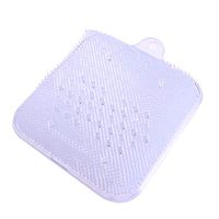 Artibetter Foot Massage Mat Soft Clear Comfortable Bath Mat Shower Mat Foot Scrubber Mat with Suction Cup for Yoga Exercise Massage