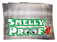 2000 Pcs 4Mil Clear 3.5" x 4.5" Smell Proof Zip Lock Bag Stinky Proof Odor Ziplock Pouch Built with airtight Zipper Smelly Proof, Best to use for Packaging Smelly Products