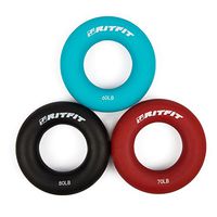 Hand Grip Strengthener Rings,A Forearm Wrist & Finger Exerciser,Life Time Warranty!Perfect Trainer for Rock Climbing, Athletes & Musicians Stress Relief & Rehabilitation,Set of 3 Resistance Levels