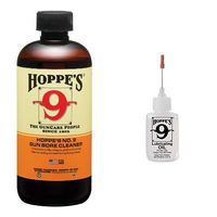 Hoppe's No. 9 Gun Bore Cleaner, 32 oz. Bottle AND Hoppe's No. 9 Lubricating Oil, 14.9 ml Precision Bottle