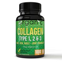 Highly Effective Collagen Type 1, 2 & 3 Helps Promote Youthful Hydrated Skin, Reducing Fine Lines, Corrects weak, Broken, Split, ridged and Damaged Nail beds; Thickens fine Hair
