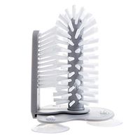 Efanr Glass Washer with Double Sided Bristle Brush, Sink Suction Cup Base Cleaning Glass Bottle Brush Wine Cup Cleaner Scrubber