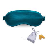 Silk Sleep Mask Eye Mask Blindfold with Double Layer Silk Filling and Elastic Strap for Full Night's Sleep, Travel and Nap, Bonus Free Luxury Bag and Ear Plugs by OLESILK (Royal Blue)