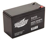 Interstate Batteries 12V 8AH SLA battery, .187 Faston terminals, (SLA1075)