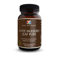 Thrive Now Health White Mulberry Leaf Pure Extract for Natural Weight Support - GMO Free Vegan Friendly Antioxidant 60 Ct.