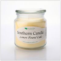 Lemon Pound Cake 16 oz Decorator Jar Natural Soy Wax Candle