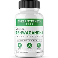 High Potency 2000mg Organic Ashwagandha Root Powder Extract | Natural Anti-Stress & Mood & Thyroid Support Supplement | 120 Gluten-Free & Non-GMO Veggie Capsules - Sheer Strength Labs