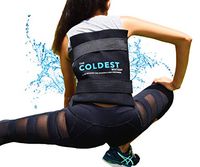 The Coldest Ice Pack (Standard Large 11" x 14") Flexible Gel and Wrap with Elastic Straps Specific for Cold Therapy - for Back Leg Sprains, Muscle Pain, Flexi Bruises, Injuries - 11" x 14"