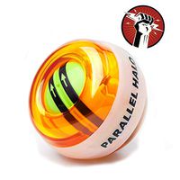 Parallel Halo Power Wrist Ball AUTO Start Wrist Exercises Force Ball Gyroscope Ball Wrist and Forearm Exerciser Arm Strengthener for Stronger Muscle and Bones Orange Without LED