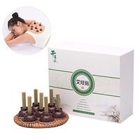 60PCS Moxibustion Sticks Stick on Pure Moxa with Updated Candle Base Self-Adhesive Moxa Moxibustion Household Warm Moxa Stickers Body Acupuncture