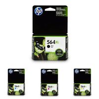 HP 564XL High Yield Black and HP 564XL High Yield Cyan/Magenta/Yellow Ink Cartridge Bundle (CN684WN, CB323WN, CB324WN, CB325WN)