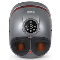 CINCOM Foot Massager with Heat & Air Compression for Foot Deep Shiatsu Kneading Massage with 3 Intensities 2 Modes Auto-Off Timer for Relax